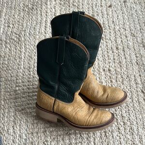 Two-Tone Leather Anderson Bean Boots